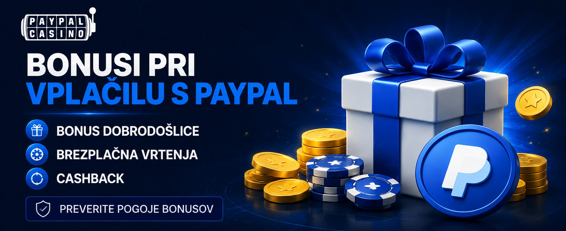 Bonusi pri vplačilu s PayPal in upravičenost do bonusa